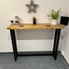 Industrial Style Breakfast Bar - Dark Oak - Shop Online at OnlineBars