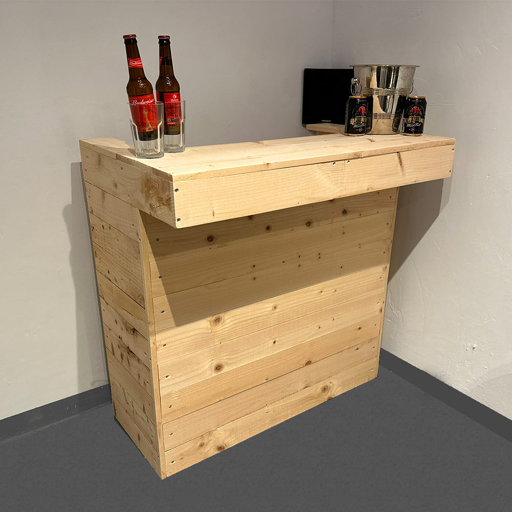 Rustic Wooden Pallet Bar - Small - Shop Online at OnlineBars