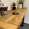 Industrial Style Breakfast Bar - Dark Oak - Shop Online at OnlineBars