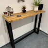 Industrial Style Breakfast Bar - Dark Oak - Shop Online at OnlineBars