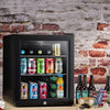 50 Litre Drinks Glass Door Fridge - Black