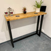 Industrial Style Breakfast Bar - Dark Oak - Shop Online at OnlineBars