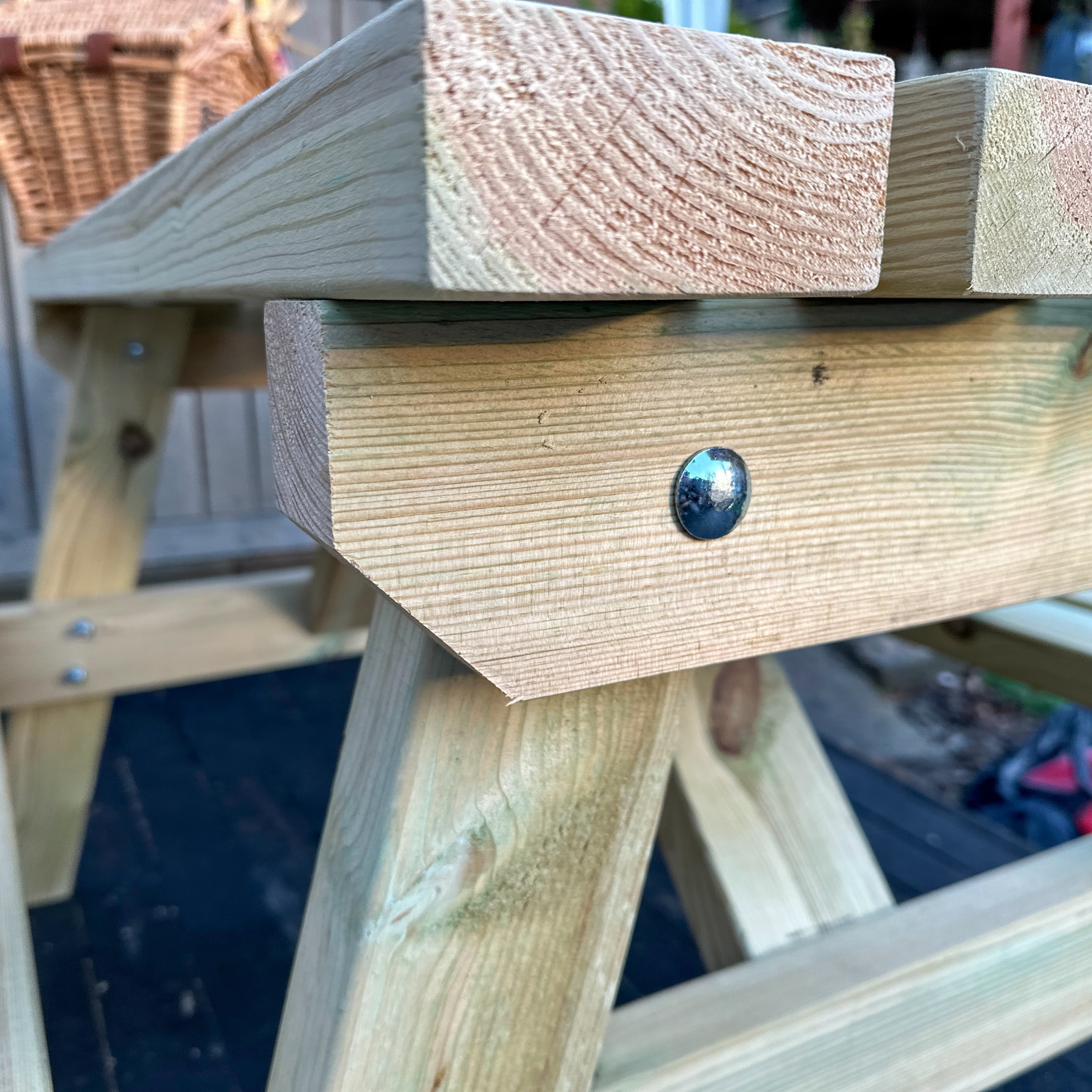 6 Seater Wooden Picnic Table