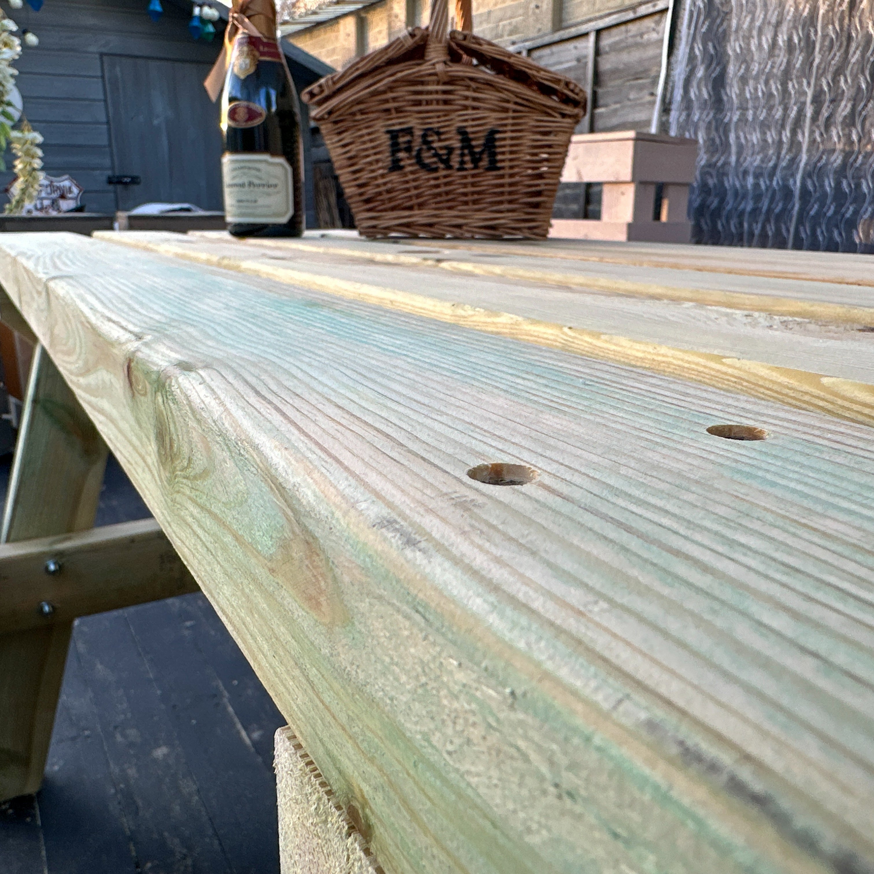 6 Seater Wooden Picnic Table