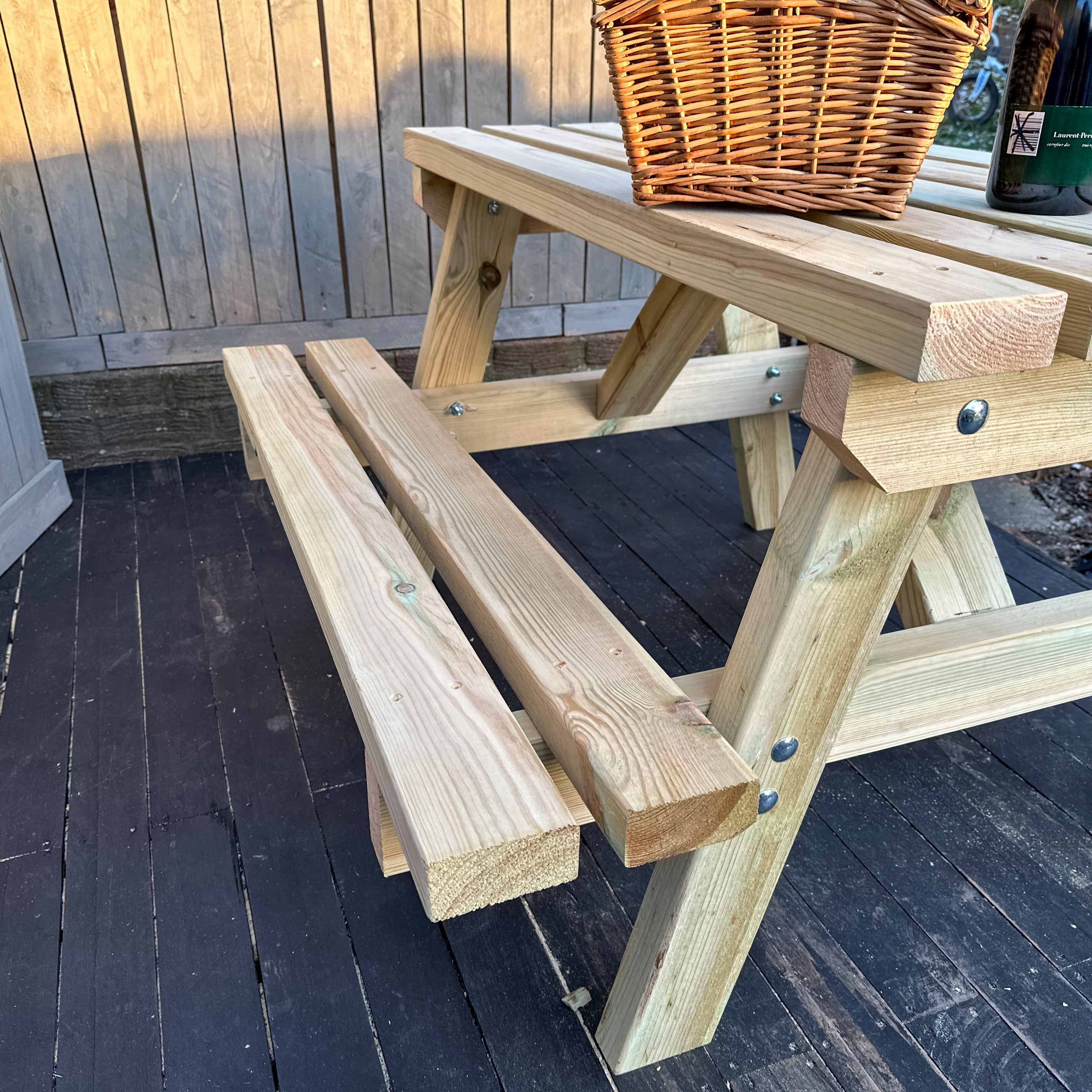 6 Seater Wooden Picnic Table