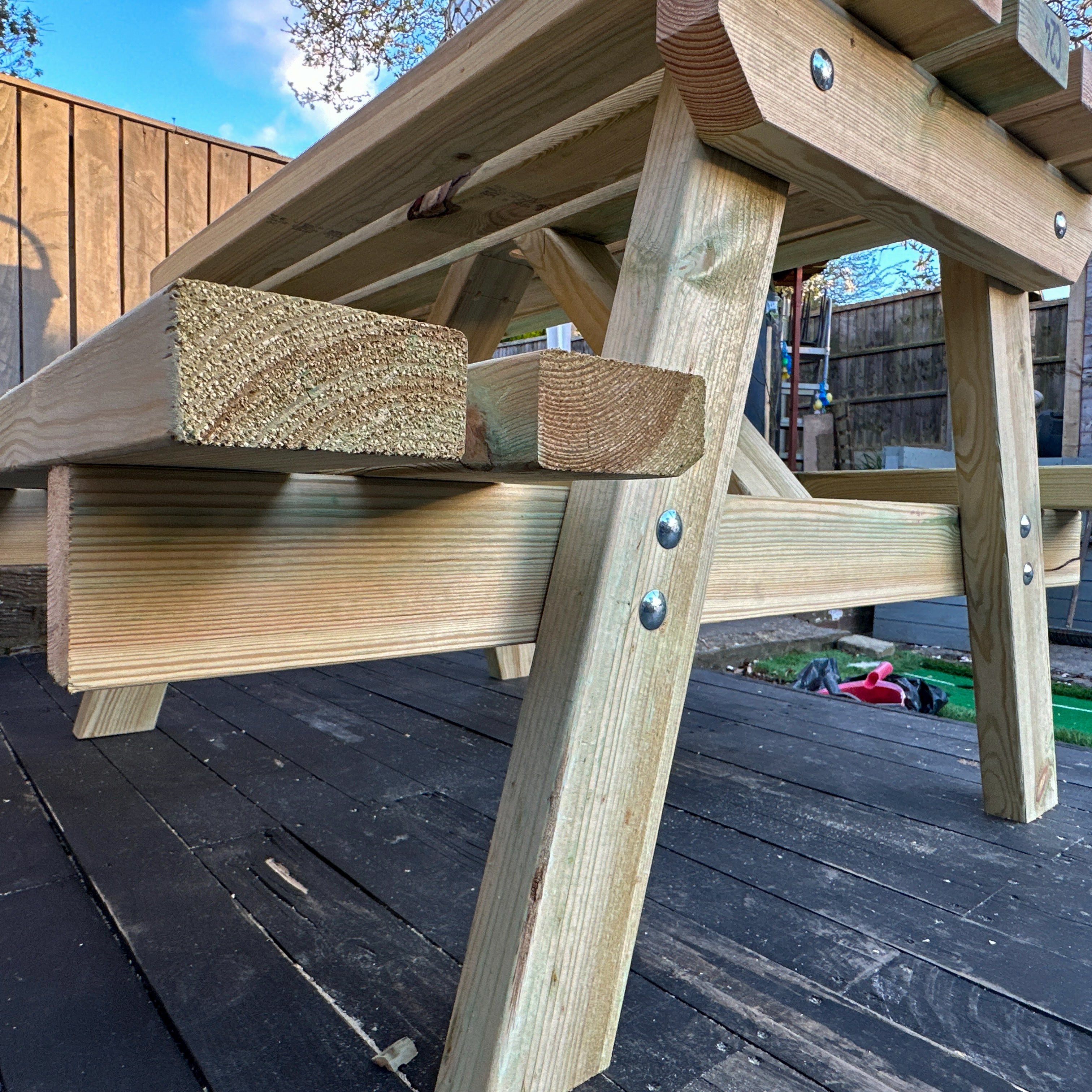 6 Seater Wooden Picnic Table