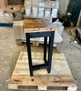 2er Set handgefertigte Barhocker im Industriestil