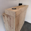 Rustic Wooden Serving Bar - Shop Online at OnlineBars
