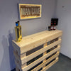 Rustic Wooden Pallet Style Bar - Shop Online at OnlineBars