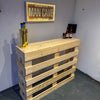 Rustic Wooden Pallet Style Bar - Shop Online at OnlineBars