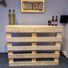 Rustic Wooden Pallet Style Bar - Shop Online at OnlineBars