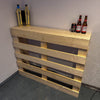 Rustic Wooden Pallet Style Bar - Shop Online at OnlineBars