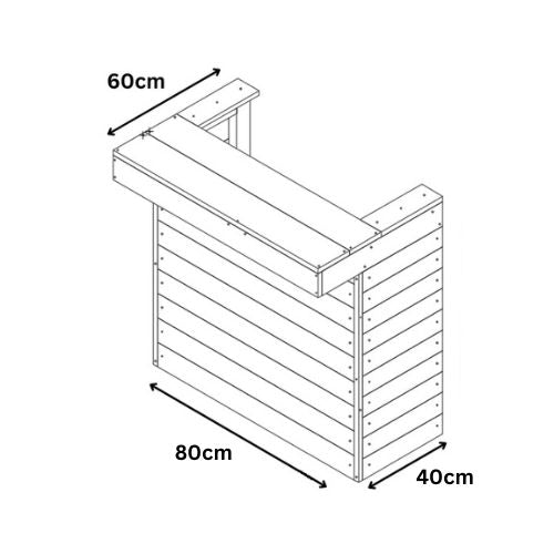 Rustic Wooden Pallet Bar - Compact - Shop Online at OnlineBars