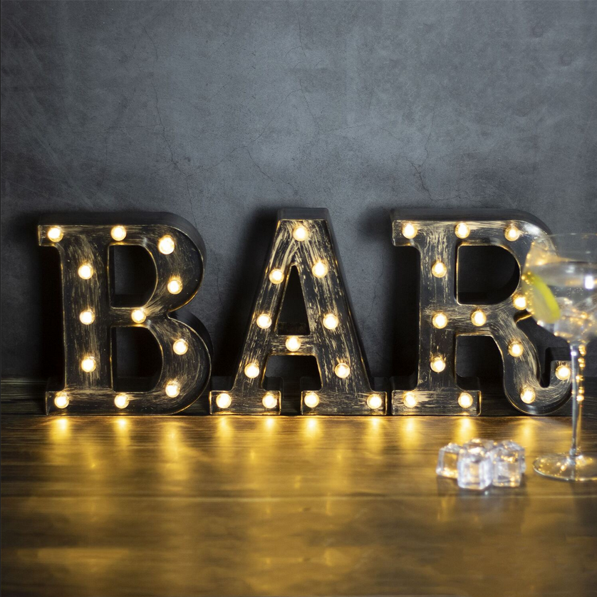 Industrial LED Bar Sign Letters