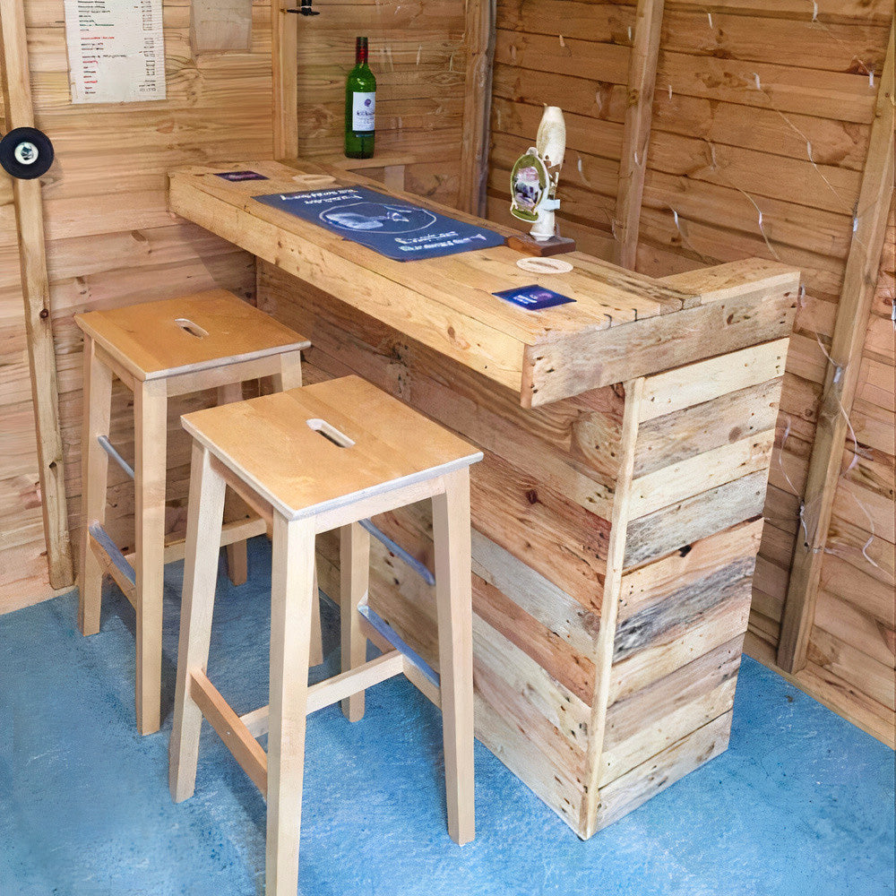 Rustic Wooden Pallet Bar