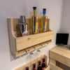 Rustic Wooden Drinks Rack - Shop Online at OnlineBars