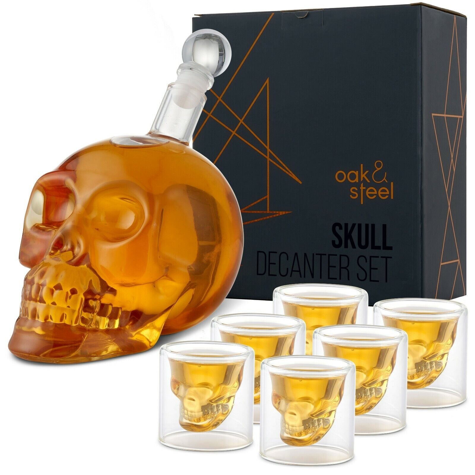 Skull Whiskey Decanter Gift Set