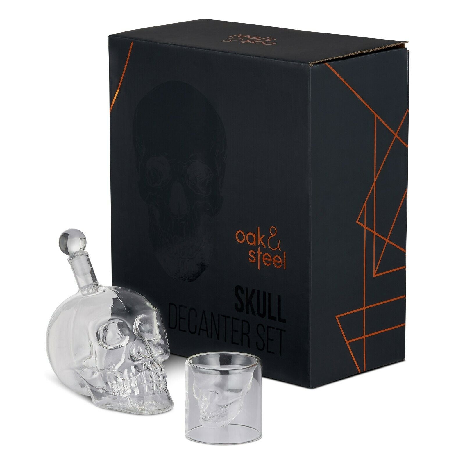Skull Whiskey Decanter Gift Set