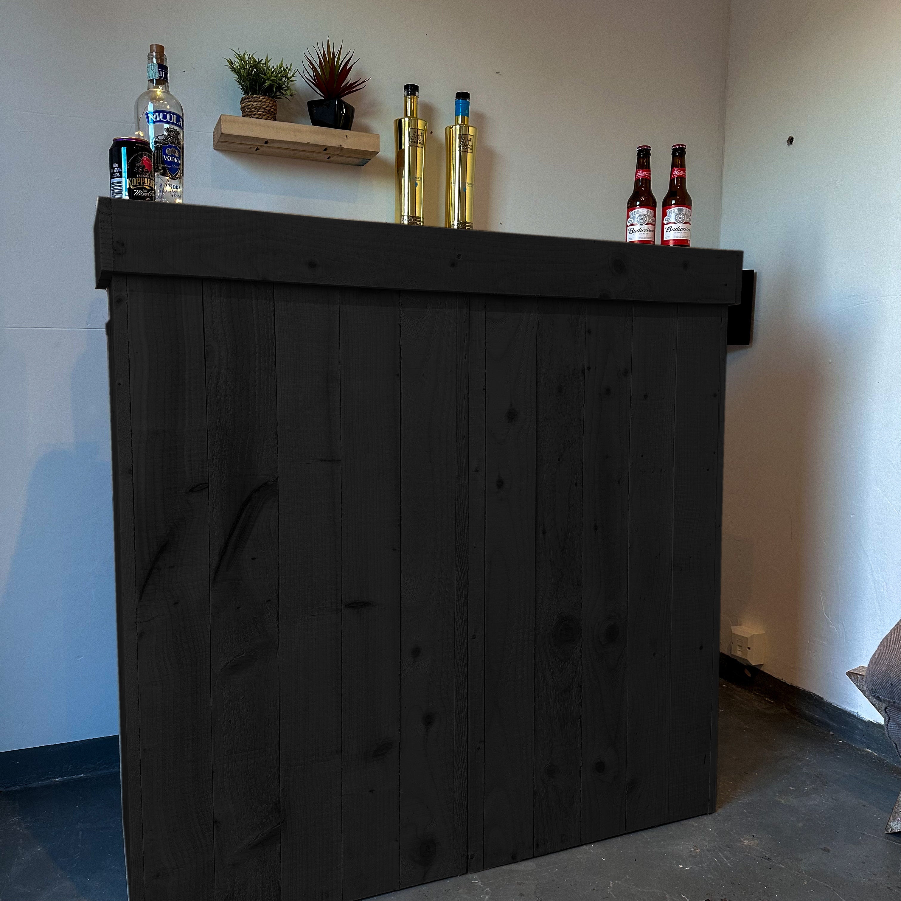 Rustic Wooden Serving Bar - Shop Online at OnlineBars