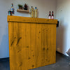 Rustic Wooden Serving Bar - Shop Online at OnlineBars