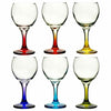 Cocktail Coloured Stem Wine Glasses Red White Wedding Dinner Party