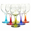Cocktail Coloured Stem Wine Glasses Red White Wedding Dinner Party