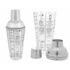 Stainless Steel Cocktail Shaker 400ml with Recipes
