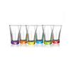 Coloured Vodka Liquor Shot Glasses Set Of 6