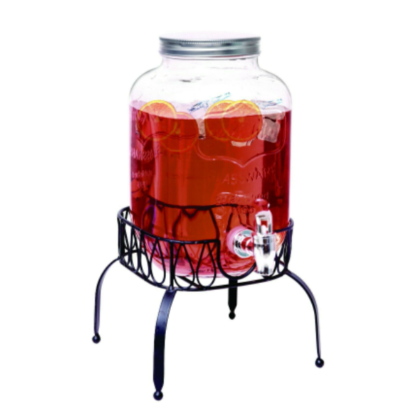 vintage glass drink dispenser 4l