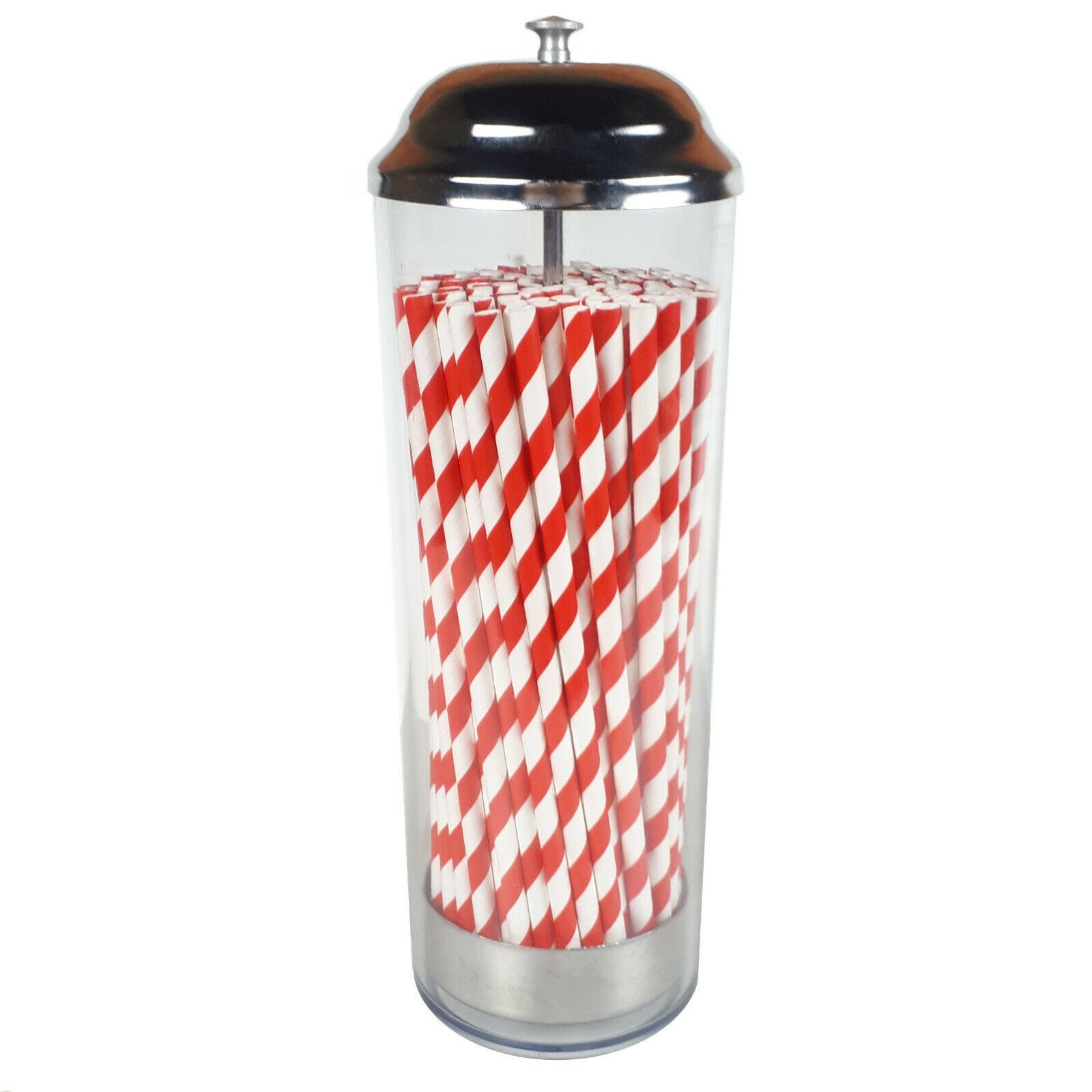Vintage Plastic Straw Dispenser for Paper Straws