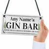 personalised home bar gin sign