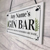 personalised home bar gin sign