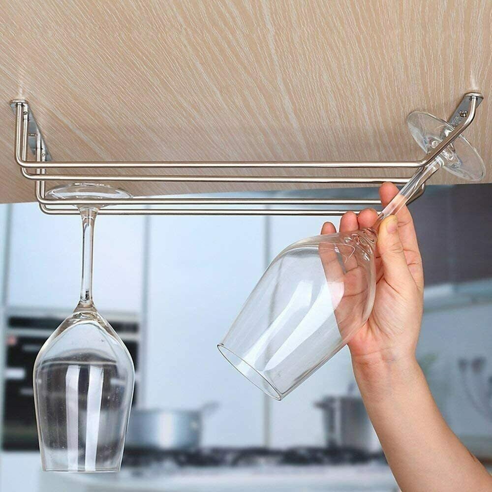 2x Wine Glass Holder Rack Shelf for Home Bar Pub! - Screws Included.
