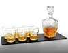 BORMIOLI ROCCO 7pc Whisky Decanter & Whiskey Tumblers Glasses Gift Box Set NEW.