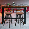 2x Vintage Industrial Bar Stools Chair Retro Kitchen Counter Wooden Seat Pub.