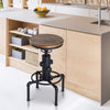 retro swivel bar chair bar stool breakfast bar pub seat