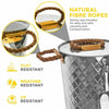 Insulated Galvanised Steel Ice Beer Bucket Lid Cooler Party Tub Drink Summer.