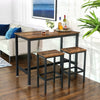 Set of 2 Rustic Industrial Retro Bar Stools, Kitchen Bar Stools with Footrest.