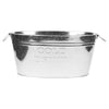 Wine Champagne Beer Cocktail Drinks Ice Cooler Cold Metal Bucket Bar Tub Party.