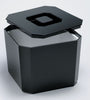 Square Ice Bucket Black 4.5ltr | Plastic Octagonal Ice Cube Bucket Cooler.