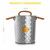 Insulated Galvanised Steel Ice Beer Bucket Lid Cooler Party Tub Drink Summer.
