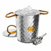Insulated Galvanised Steel Ice Beer Bucket Lid Cooler Party Tub Drink Summer.