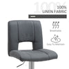 Products Modern Fabric Bar stool Armless Adjustable Height with Swivel Seat, Set of 2