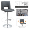 Products Modern Fabric Bar stool Armless Adjustable Height with Swivel Seat, Set of 2
