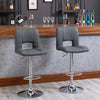 Products Modern Fabric Bar stool Armless Adjustable Height with Swivel Seat, Set of 2