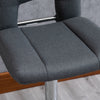 Products Modern Fabric Bar stool Armless Adjustable Height with Swivel Seat, Set of 2