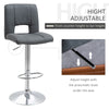 Products Modern Fabric Bar stool Armless Adjustable Height with Swivel Seat, Set of 2