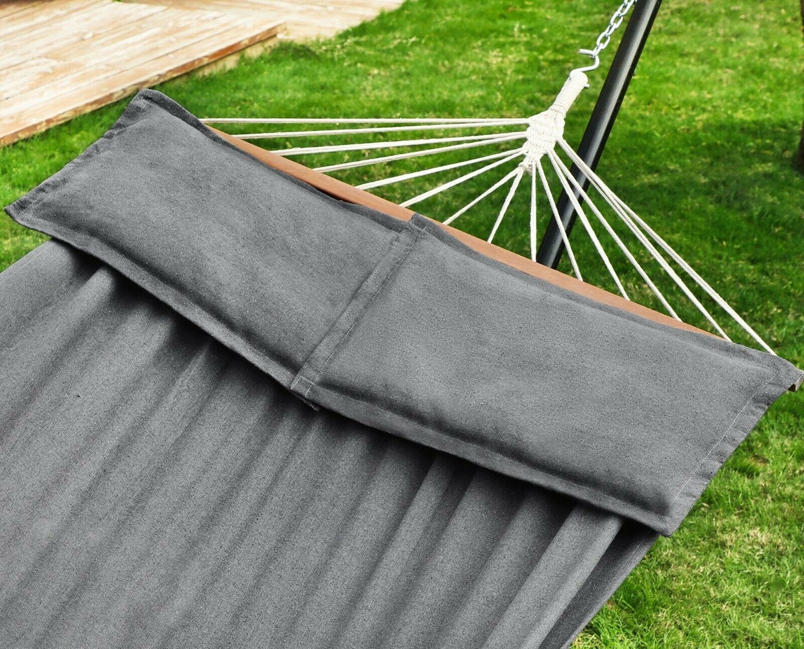 Double Hammock with 2 Pillows, Swing Bed Suitable for 2Person.