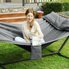 Double Hammock with 2 Pillows, Swing Bed Suitable for 2Person.