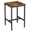 Bar Table Square Tall Table Heavy-Duty Steel Frame Easy Assembly.